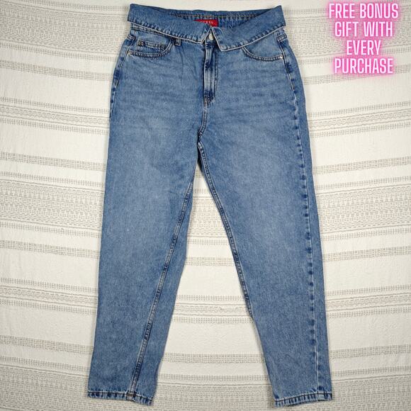 Guess Light Wash 100% Cotton High Rise Jeans Size 29 New Classic Denim - Picture 1 of 8